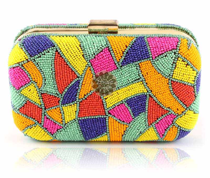 Vogue Crafts & Designs Pvt. Ltd. manufactures Fancy Beaded Clutch at wholesale price.